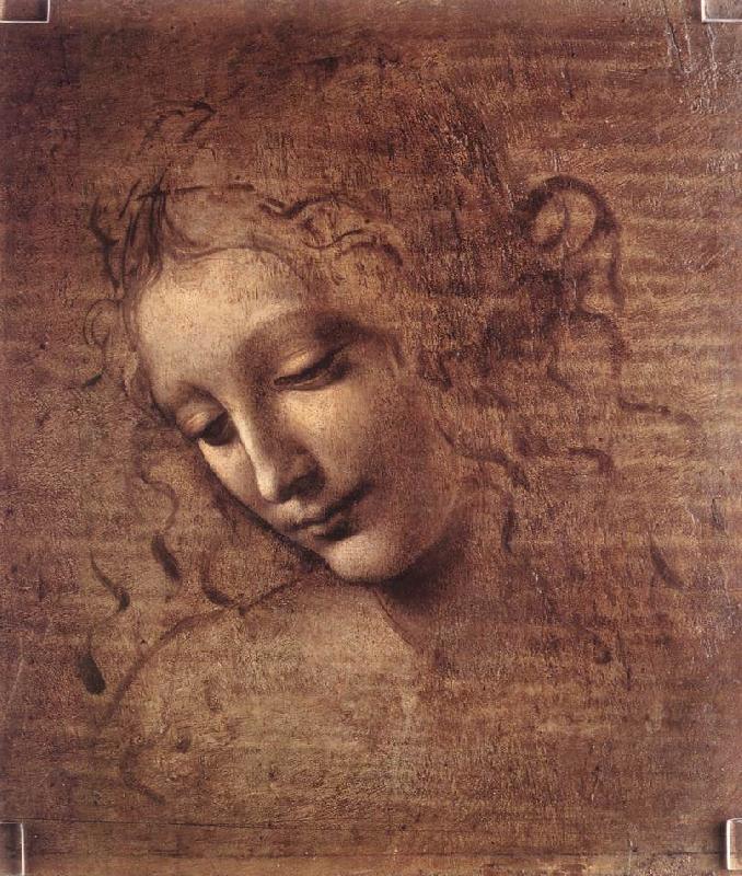 The Virgin and Child with St Anne (detail)  f, LEONARDO da Vinci